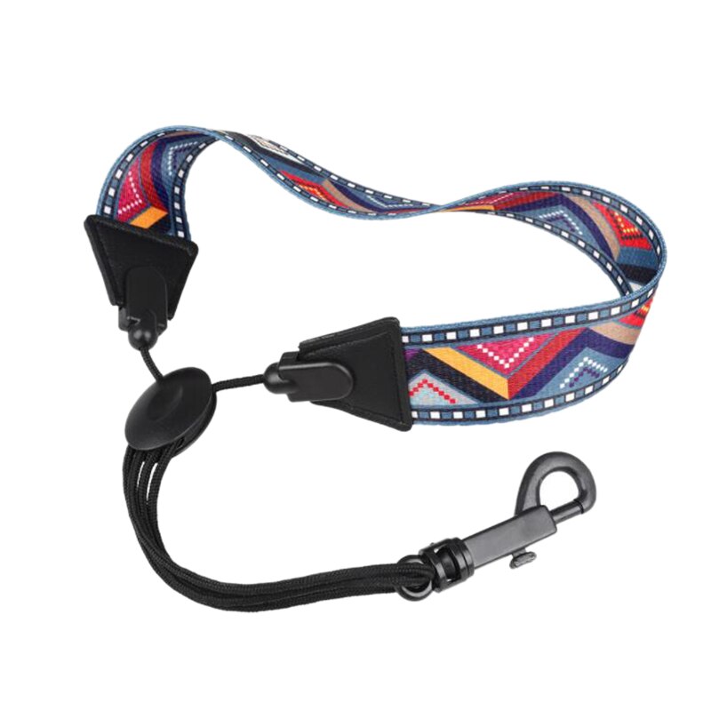 Saxofoon nekband met karabijnhaak saxofoon harnas voor alt / tenor / sopraansax: Multi