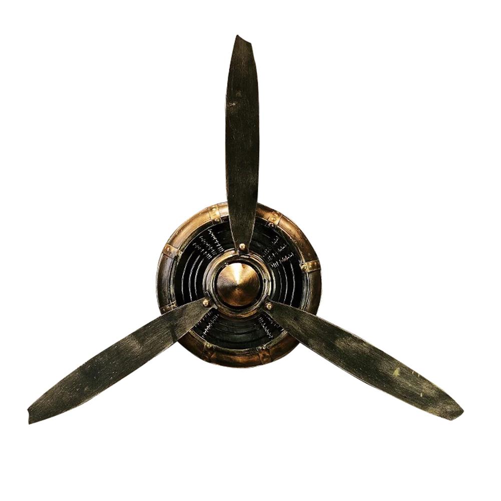 fer forgé avion hélice métal horloge murale mur rétro pendentif pour Bar Restaurant décoration murale: Air Plane3