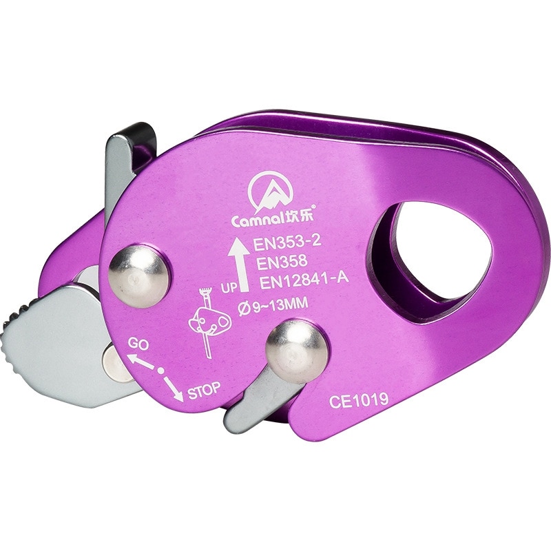 Camnal Outdoor Climbing Grasping Rope Protector Fall Protection Device High-Altitude Anti Self-Locking Fall Arrester Purple: Default Title