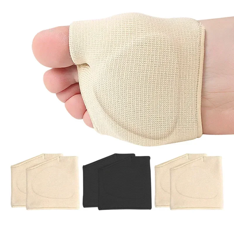 1 Paar Silikon-Mittelfuß-Ärmelpolster, halbe Zehen, Bunion-Sohle, Vorfuß-Gel-Pads, Kissen, halbe Socke, verhindert Schwielen, Blasen