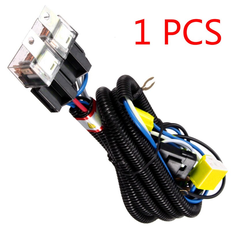 H4 Led Headlight Relay Wiring Relay Harness Car Light Bulb Socket Plug For Car Auto Headlight 2 Headlamp Light Bulb Socket Plug: Default Title
