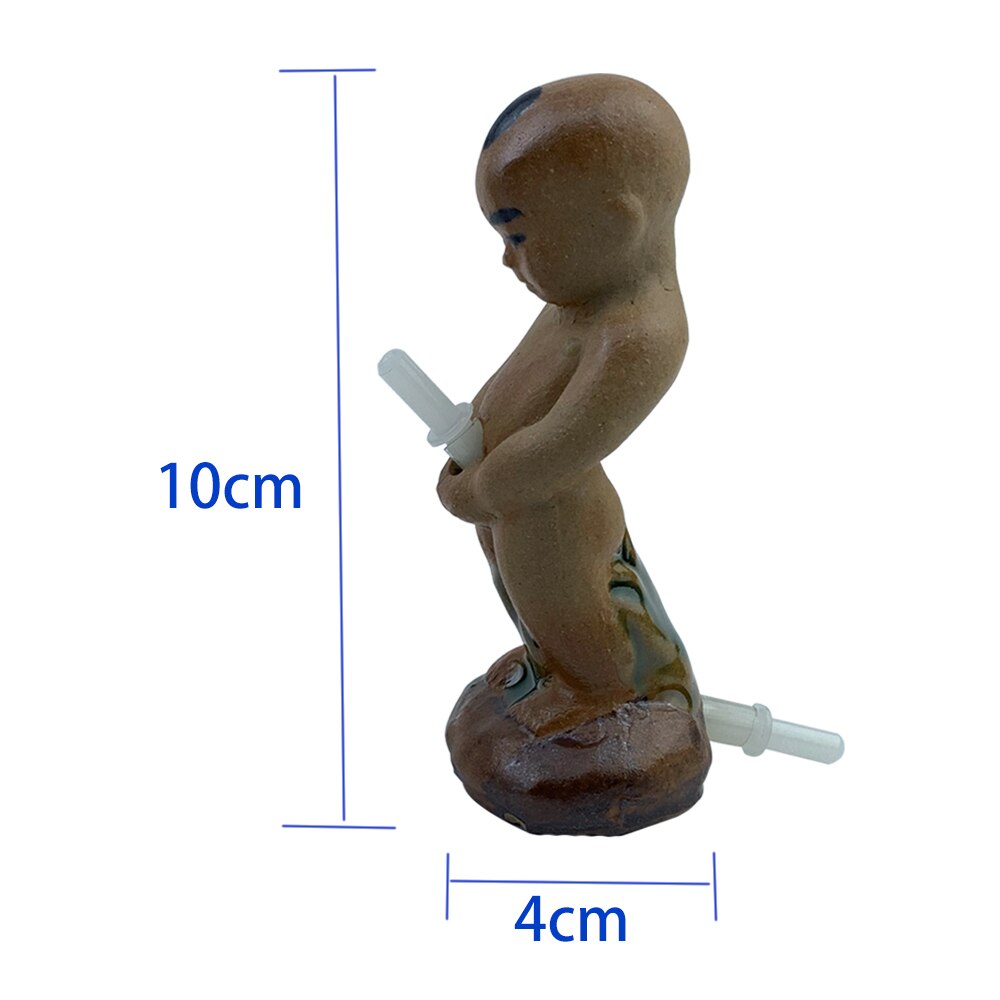 Cute Pee boy Aquarium Ornament Fish Tank Oxygen Pump Air Bubble Stone Air Pump Drive Fish Tank Toy Aquarium Ornament Decor