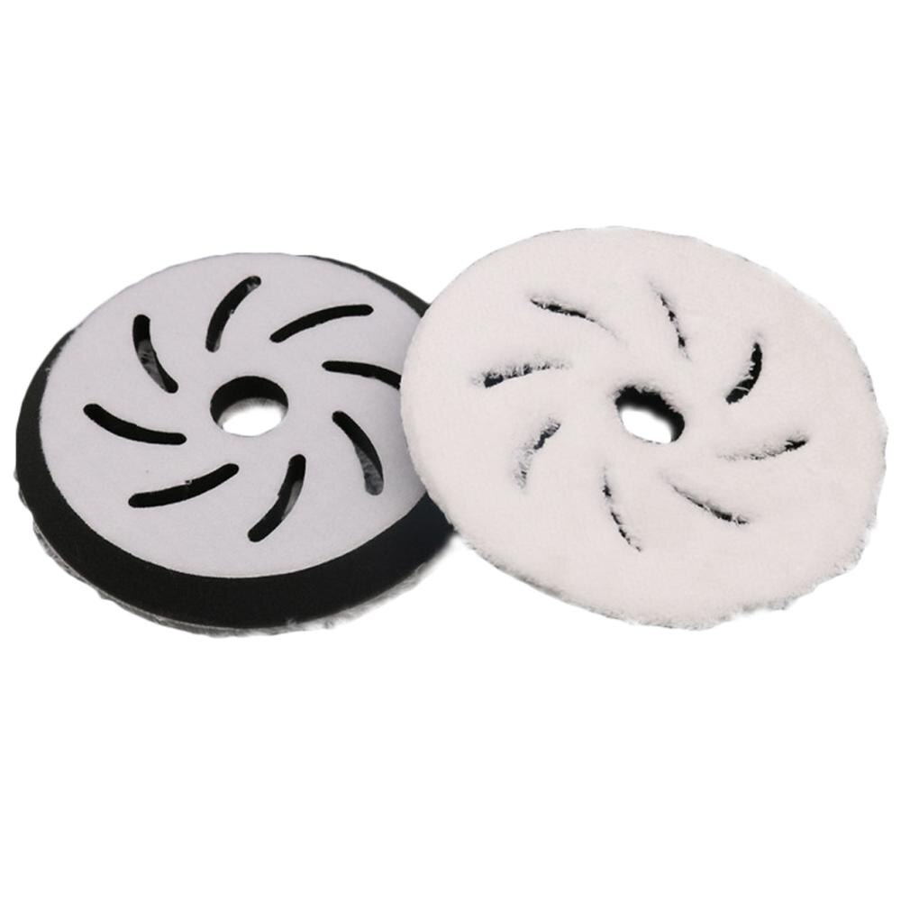 Almohadillas de pulido de microfibra para coche, almohadillas de pulido con rueda de fieltro para el cuidado de limpieza del automóvil, 5/6 pulgadas