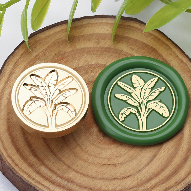 1pc 25mm plant bloem waszegelstempel sluitstempelkop voor kaarten enveloppen trouwuitnodigingen verpakkingen scrapbooking: Wit