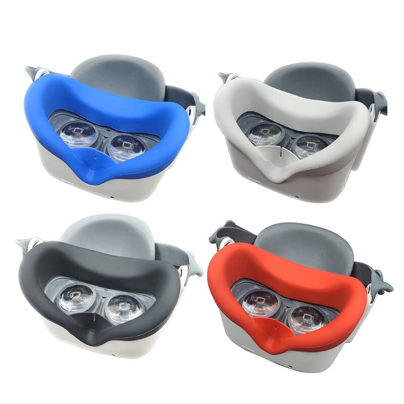 VR Face Silicone Cover for Pico Neo 3 VR Headset Soft Anti-Sweat VR Eye Cover Face Padding Washable K1KF