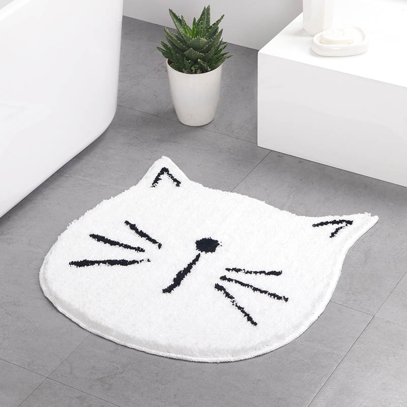 Cartoon kat entree deurmat badkamer waterabsorptie badmat antislip dierenprint tapijt voor slaapkamer keuken