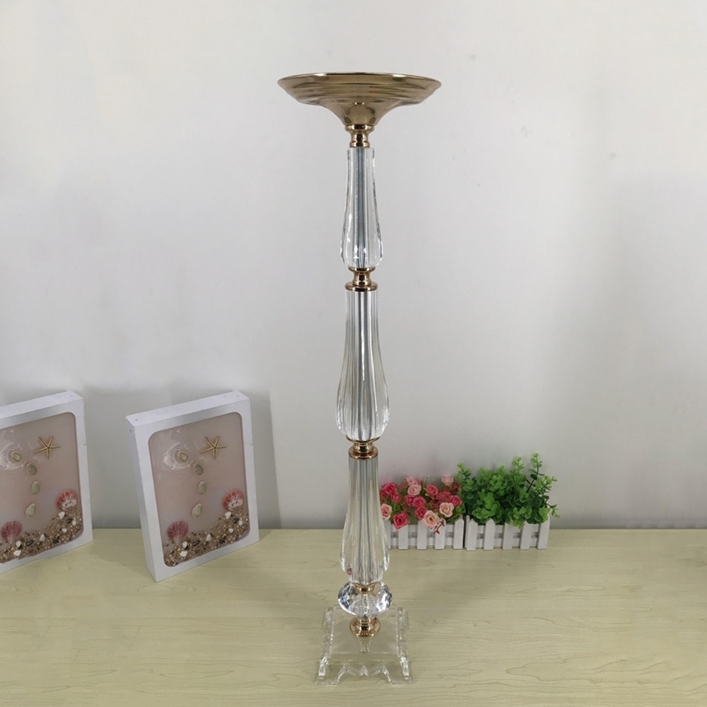Imuwen maljakot 78 cm/ 30.7 "korkea akryyli pöytä maljakko häät keskipiste tapahtuma tie lyijykukka teline kodin sisustamiseen