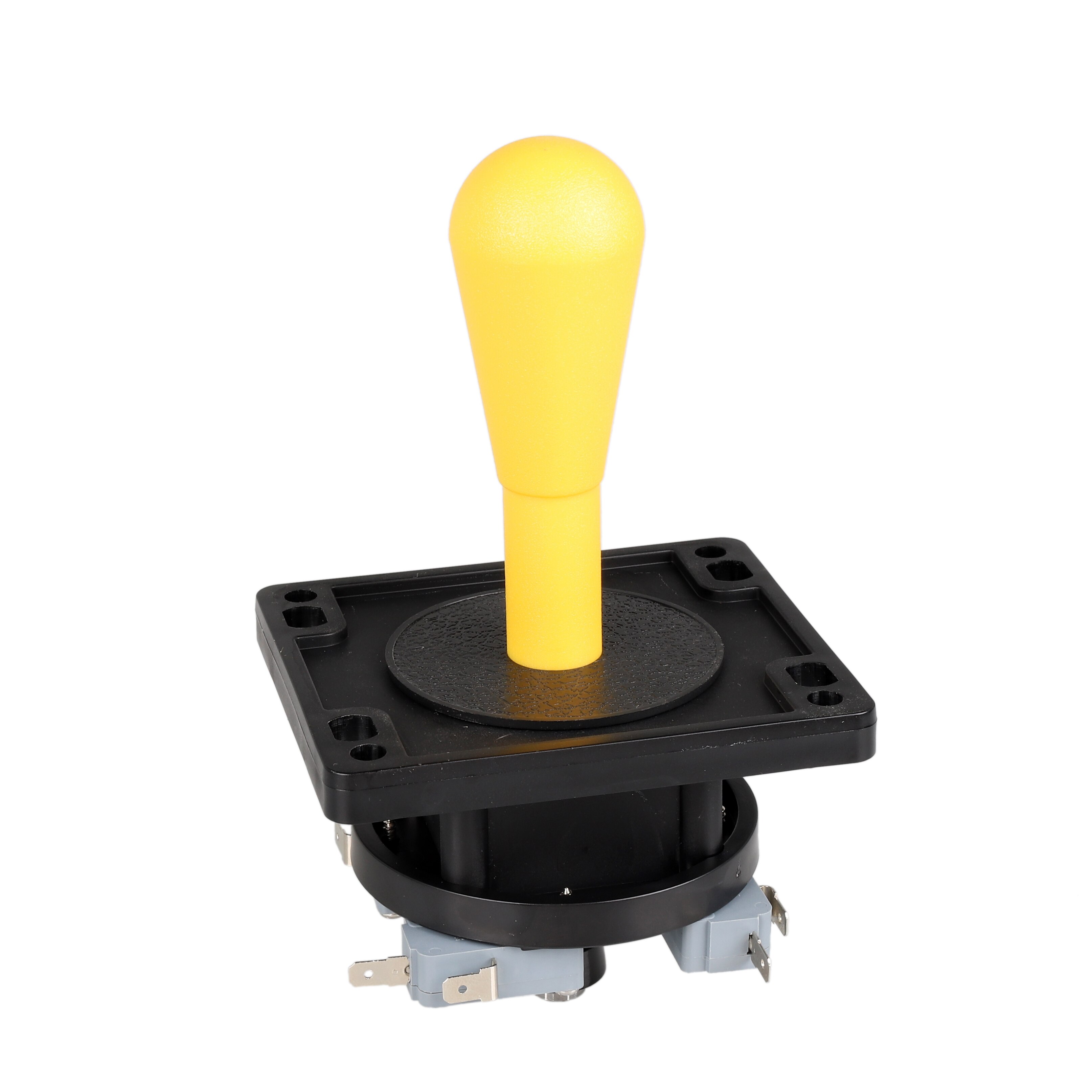 EG STARTS American Style Arcade Competition 2Pin Bat Joystick Switchable FromJoystick de 2 pines para Arcade de estilo americano, Joystick de murciélago conmutable de 8 vías, mango elíptico, precisión de 8 vías de 187&quot;: YELLOW