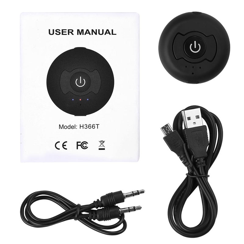 Black CSR 4.0 Dual Bluetooth Audio Transmitter Multi-point Bluetooth 4.0 Audio Transmitter Wireless Adapter for AV TV DVD