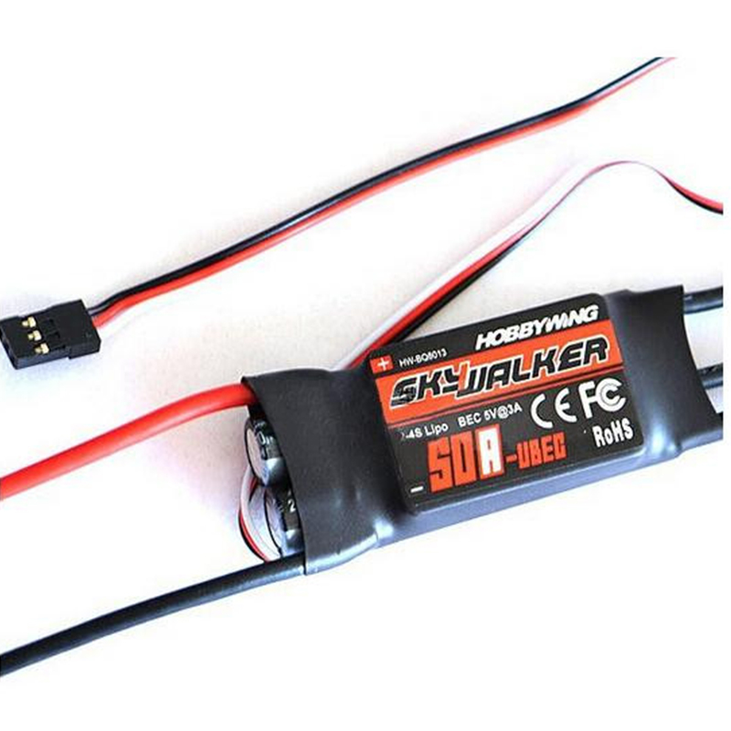 Hobbywing Skywalker 15A 20A 30A 40A 50A 60A 80A contrôleur de vitesse ESC avec UBEC pour hélicoptère RC pour avions pour modèle RC