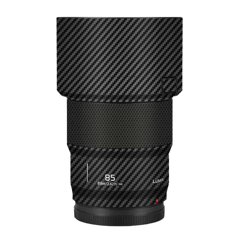 Lumix S 85 F1.8s Lens Sticker Vinyl Decal Skin Wrap Cover Voor Panasonic Lumix S 85Mm F/1.8 S Lens Sticker Film: Carbon Fiber Black