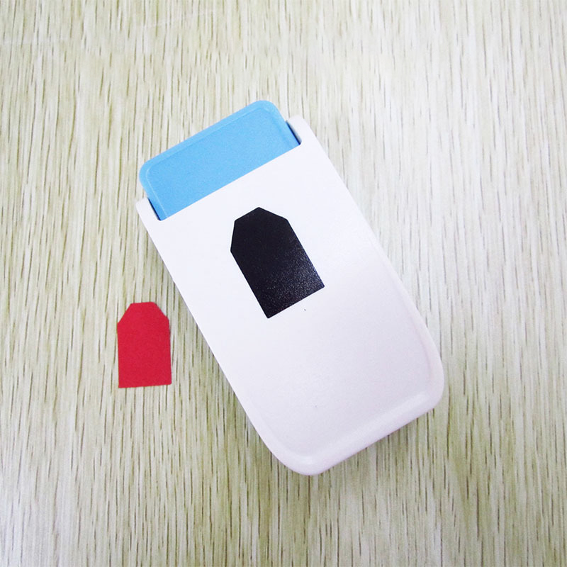 3 In 1 Papier Punch Tag Hoek Cutter Bladwijzer Gat Ponsen Ambacht Machine Diy Handcrafts Scrapbooking Card Embossing Maken: 2.5cm Tag