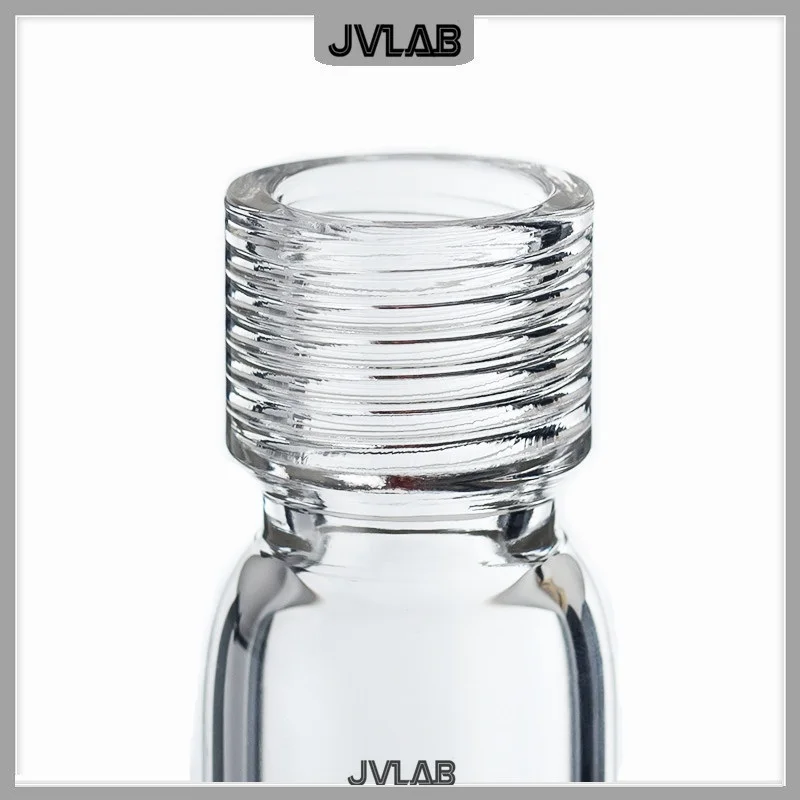 Glass Pressure Resistant Tube PTFE Plug Screw Mouth Chemical Laboratory Round Bottom Test Tube 5 10 25 50 100ml
