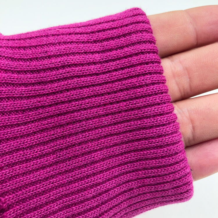 40cm 1PC waWristband Fold Over Elastic Wristband Cuff Pair Jacket Cuffs Trousers Cuff Trim Clothing DIY Sewing Accessories: roseo