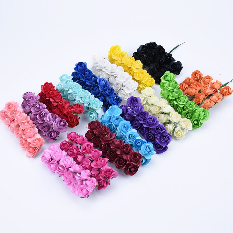 Suef 1Pc Handgemaakte Papier Mooie Bloem Doos Papieren Bloem Simulatie Trompet Rose Bruiloft Decoratie Bloemen @ 3
