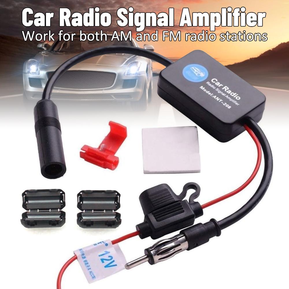 Universele Auto Stereo Fm & Am Radio Signaal Antenne Antenne Signaal Amp Signaal Versterker Auto Radio Fm Antenne Signaal booster