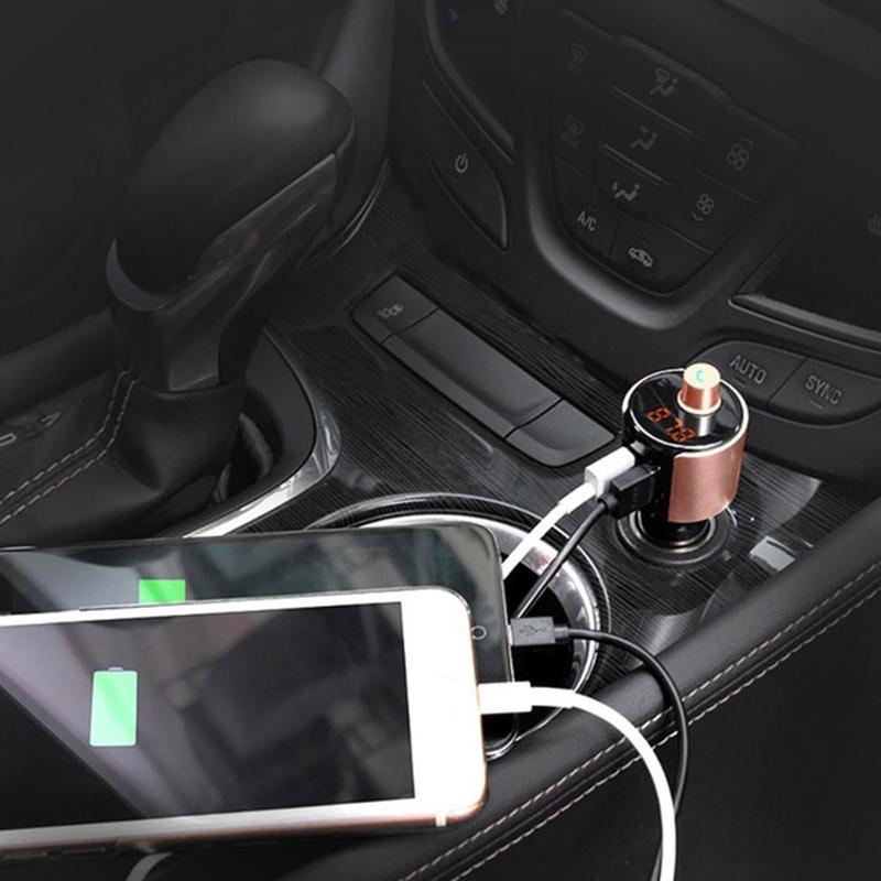 Wireless Bluetooth Car MP3 Player Music Audio Receiver USB FM Adapter Car Car Kit Transmitter Charger Handsfree V3O7 Blueto A0Q5