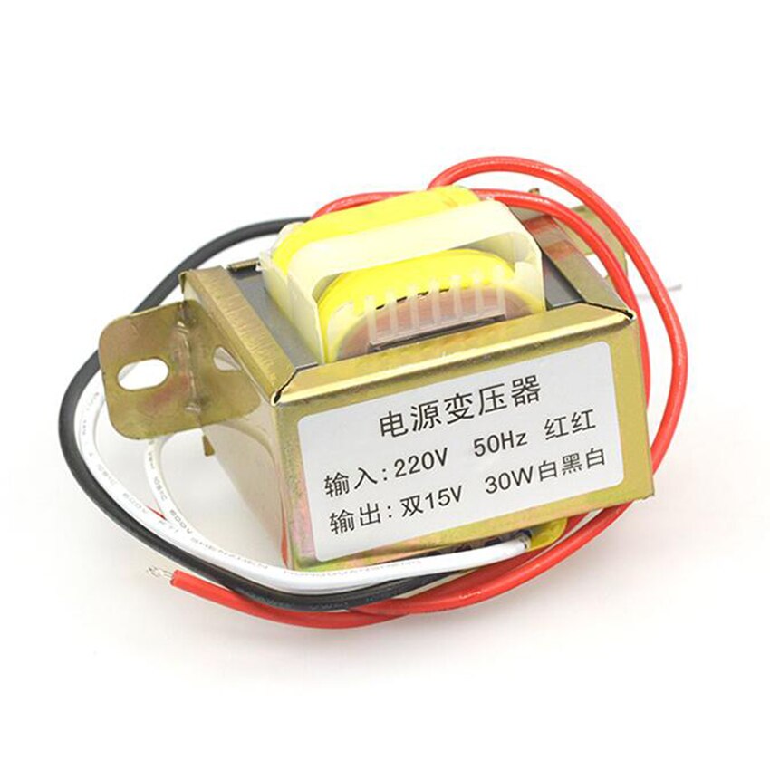 30W*12V power transformer input 220V 50Hz/ dual output 15V