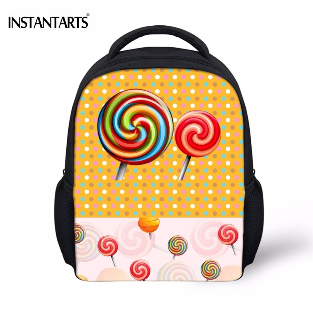 INSTANTARTS Baby Schooltassen voor Meisjes Grappige Ijs/Candy Afdrukken Kleuterschool Mini Schooltassen Casual kinderen Rugzakken