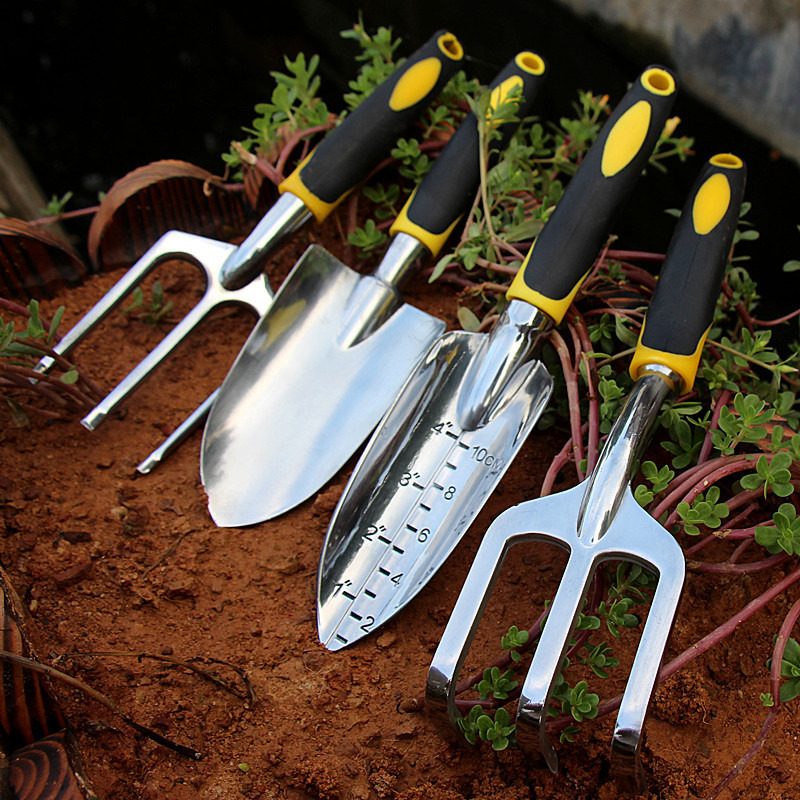 Nova ferramenta de jardim mão espátula ancinho cultivador capinador ferramentas com alça ergonômica jardim gramado fazenda transplante jardinagem bonsai