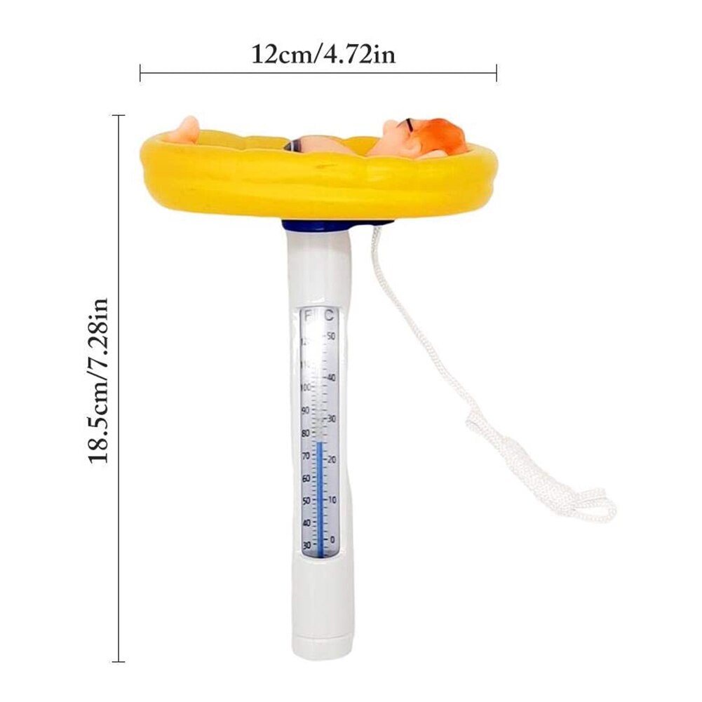Spa Whirlpool Wasser Temperatur Messung Meter Schwimmbad Porträt Schwimm Thermometer für Familie Ich bin Freien Schwimmen Zubehör: Junge