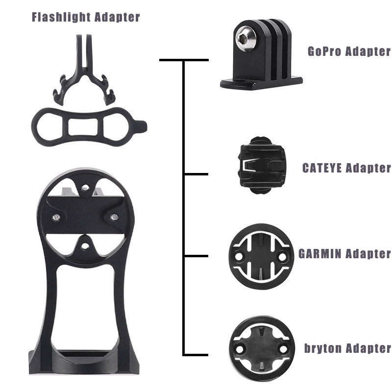 Cámara de montaje de ordenador para vástago de bicicleta 2025, para Garmin Bryton GPS GoPro, cámara deportiva, soporte para linterna, ritmo cardíaco, bicicleta de carretera MTB