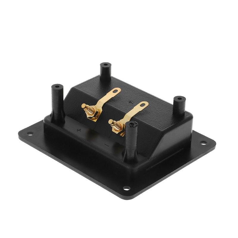 Terminal Cup Connector Parts Express Spring Double Binding Posts Gold Twist Banana Jacks Recessed Speaker Box Black