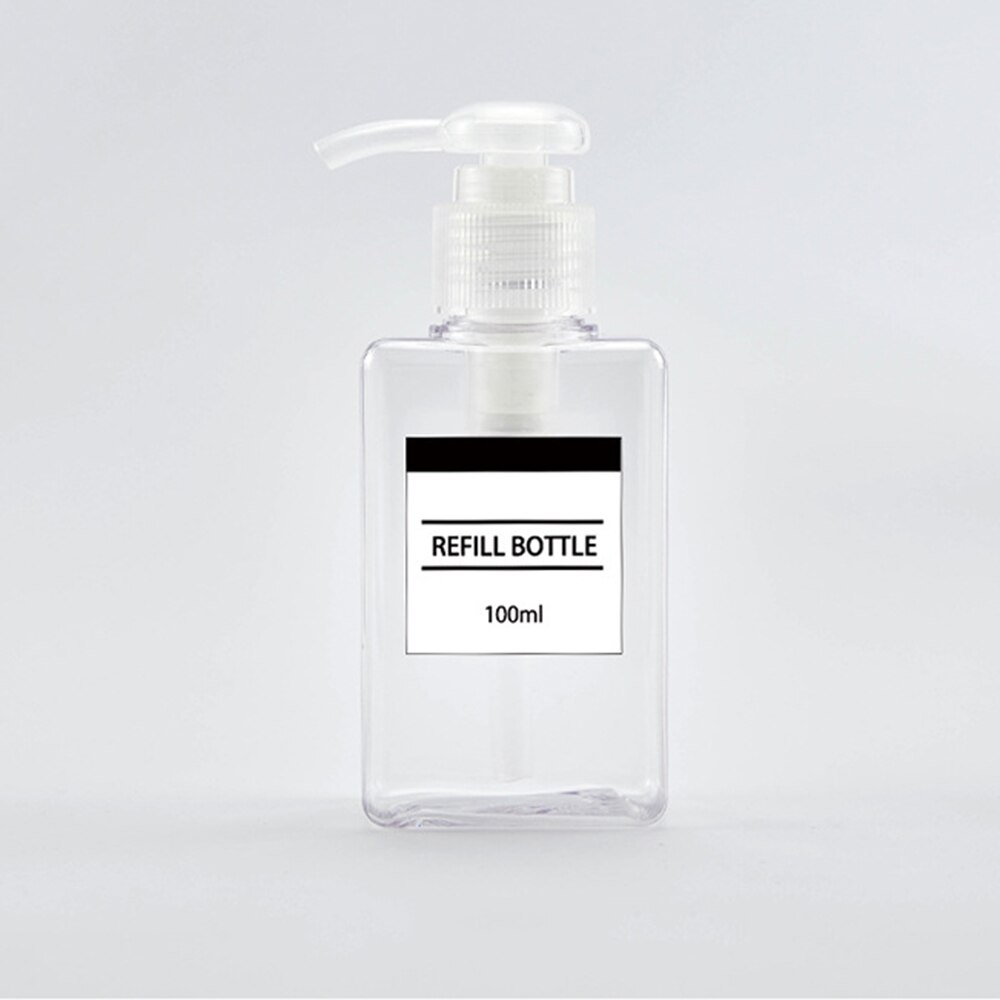 Savon mousse pompe moussante vide bouteille carrée en plastique bouteille transparente liquide douche Gel mousse pompe: E659309