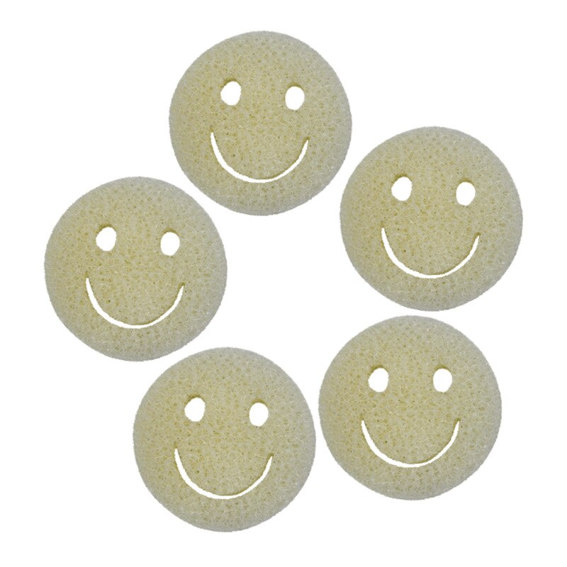 5 pcs Scrub Daddy luffa Scratch Gratis Spons Borstel Magic Smiley Gezicht Luffa Spons Scrub Keuken Schoonmaken