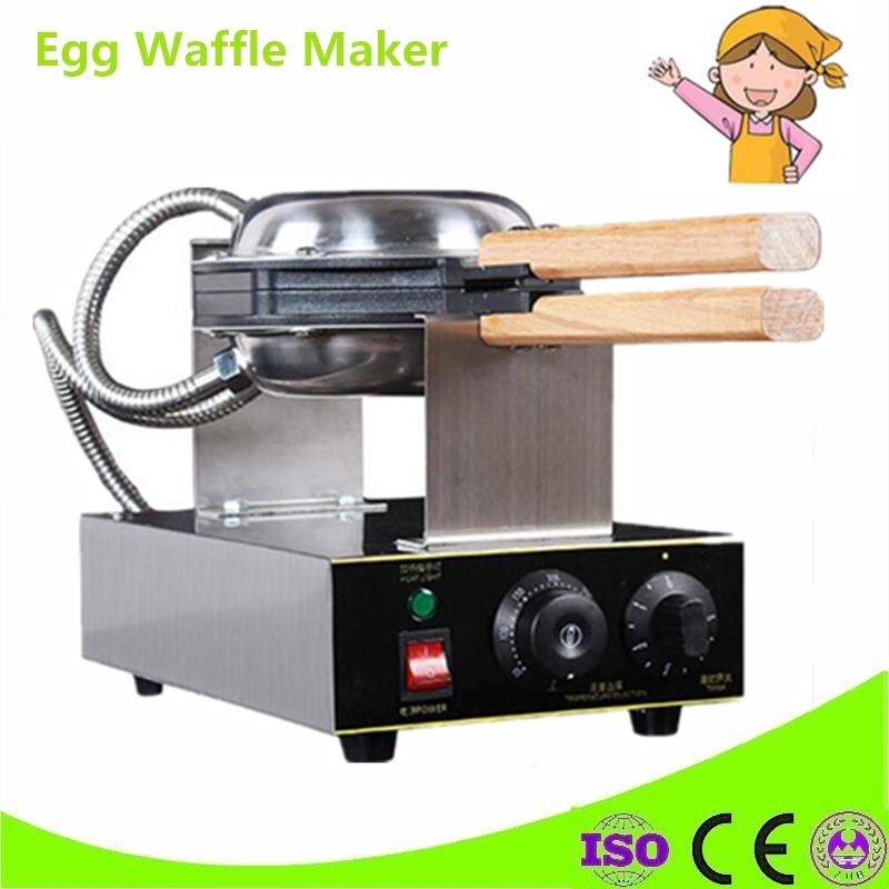 Commerciële Ei Bladerdeeg Wafel Maker 1500W Elektrische Wafel Machine 220 V/50-60 HZ HK QQ Ei maker Rvs Sandwich Maker