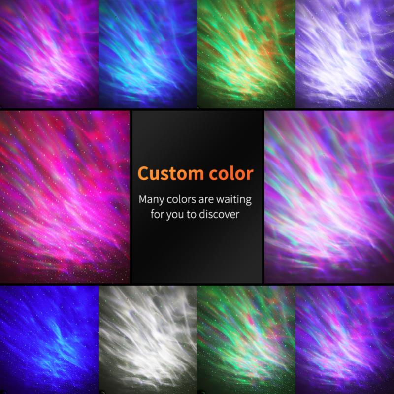 Smart Starry Sky Projector Northern lights Projector 3 in 1 Night Light Voice Music Control LED Lamp For Kid Smart Life APP
