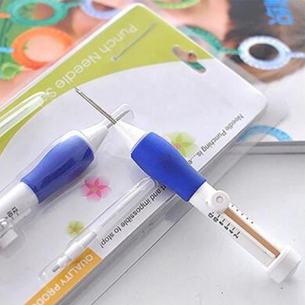 Punch needle magisk broderi penna broderi verktyg abs 1.3 mm 1.6mm 2.2mm hållbart bekvämt gör-det-själv textilier hantverk sömmar