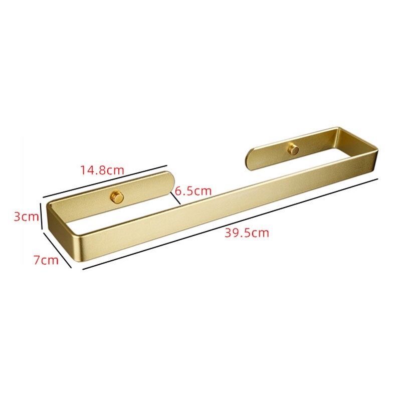 Geborsteld Goud Badkamer Hardware Set Gewaad Haak Handdoek Bar Toiletrolhouder Bad Badkamer Accessoires: Single shot