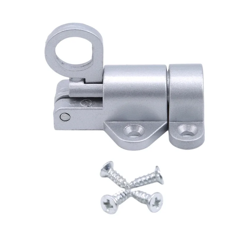Aluminum Alloy Black/Gray Window Gate Security Pull Ring Spring Bounce Door Bolt Automatic Latch Lock Black Grey Window