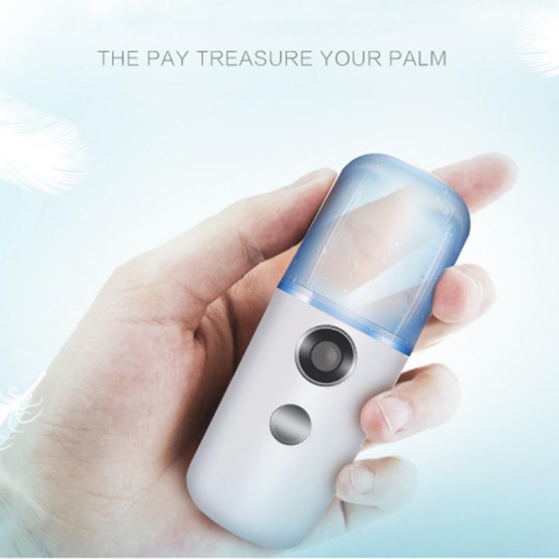 USB Nano Mist Sprayer Mini Facial Vaporizer Facial Steamer Portable Moisturizing Humidifier Aromatherapy Facial Spray Machines