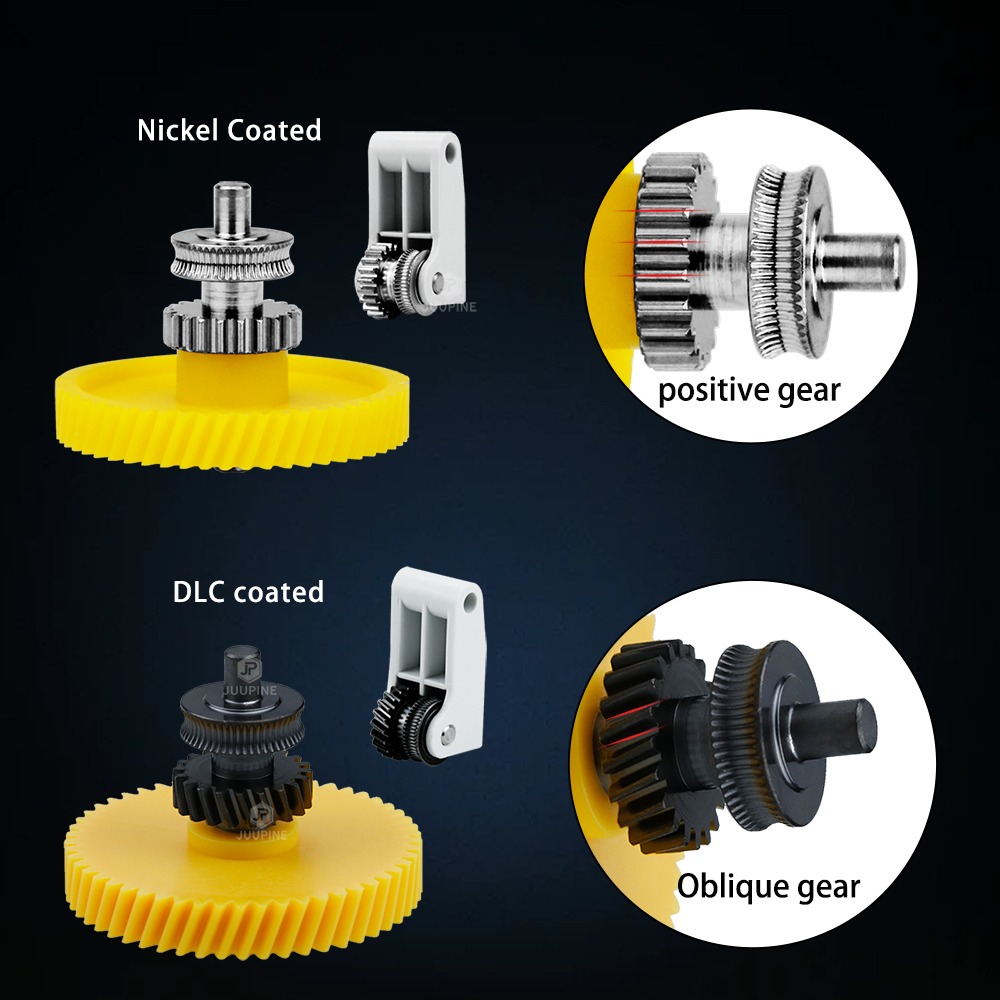 Upgrade Hardened Steel Extruder Gear Assembly For Bambu Lab P1S P1P X1 Carbon X1C 3D Printer Nickel Plating Wear-resisting
