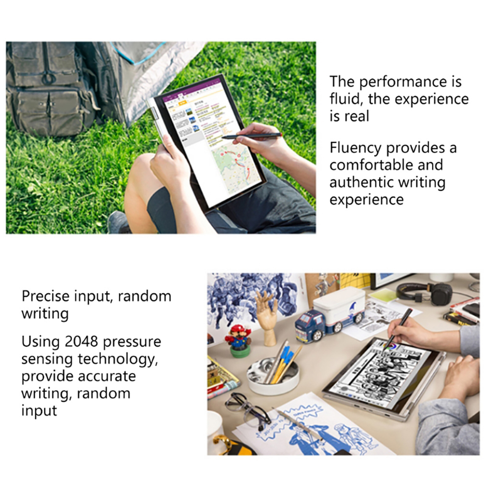 2048 Touch Stylus Pen for Lenovo Thinkpad Yoga460/260/520/530/720/900s MIIX 4/5 MIIX 510/700/710/720 Flex 15 Active Pen