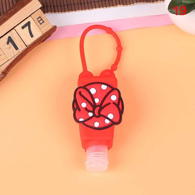 30ml Mini Silicone Disinfettante per le mani di Viaggio Cassetta di Sicurezza Portatile Titolare Del Gel di Usa E Getta No Clean Mano Dispenser di Sapone Titolare Del Gel di per bambini: N19