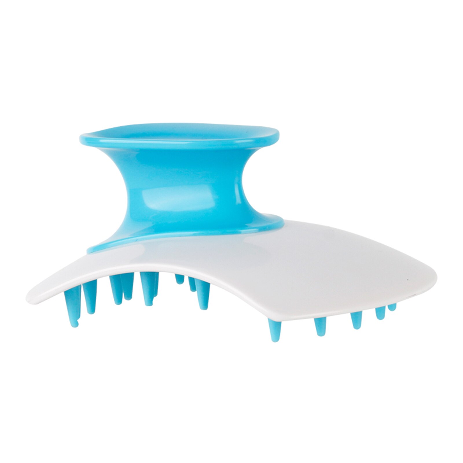 Haar Wasborstel Peeling Borstel Hoofdhuid Stimulator Shampoo Borstel Siliconen Haar Scrubber Voor Roos Alle Haartypes: Blue