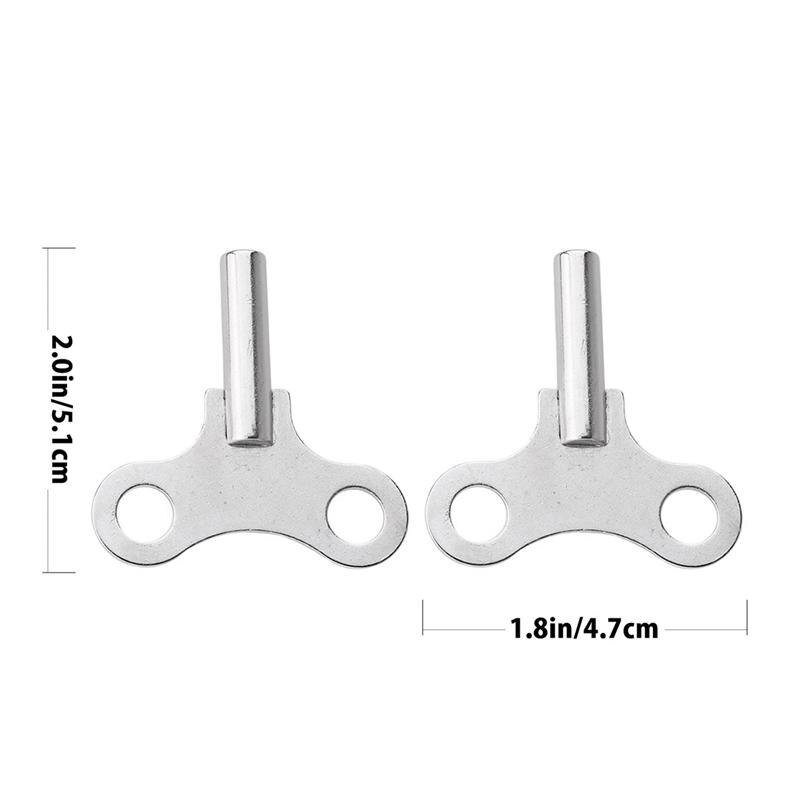 2 Stuks Staal Klok Sleutel Metalen Klok Sleutel Stevige Klok Gereedschap Kronkelende Ketting Reparatie Tool Voor Home Shop klok