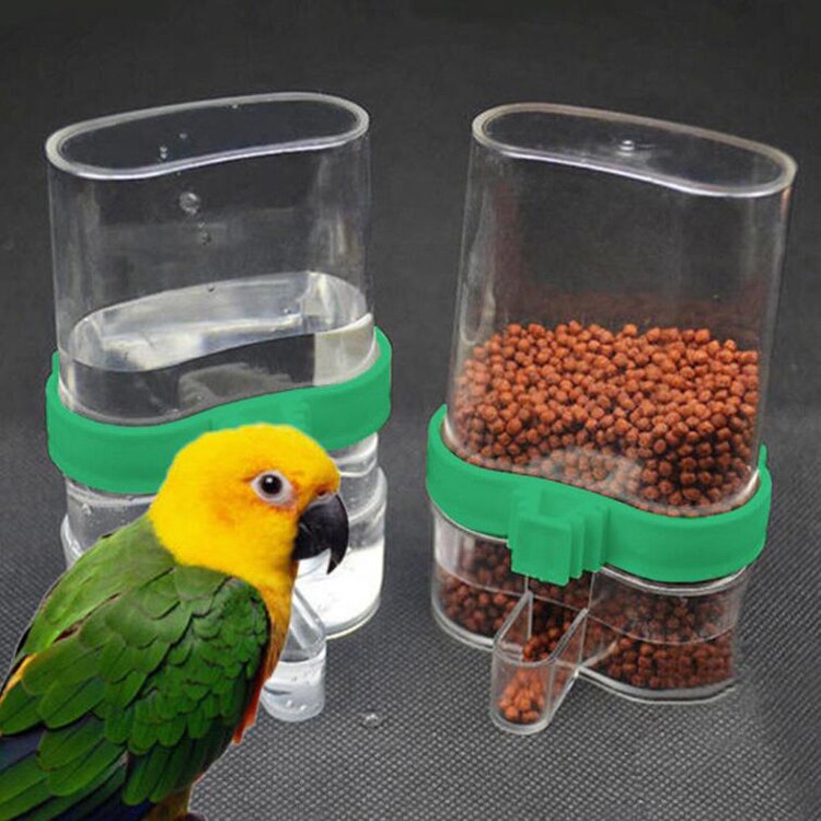 bebedero automático para mascotas loro jaula dispensadora Clip para loro gorrión jaula para pájaros tienda alimentador de aves alimentación de agua