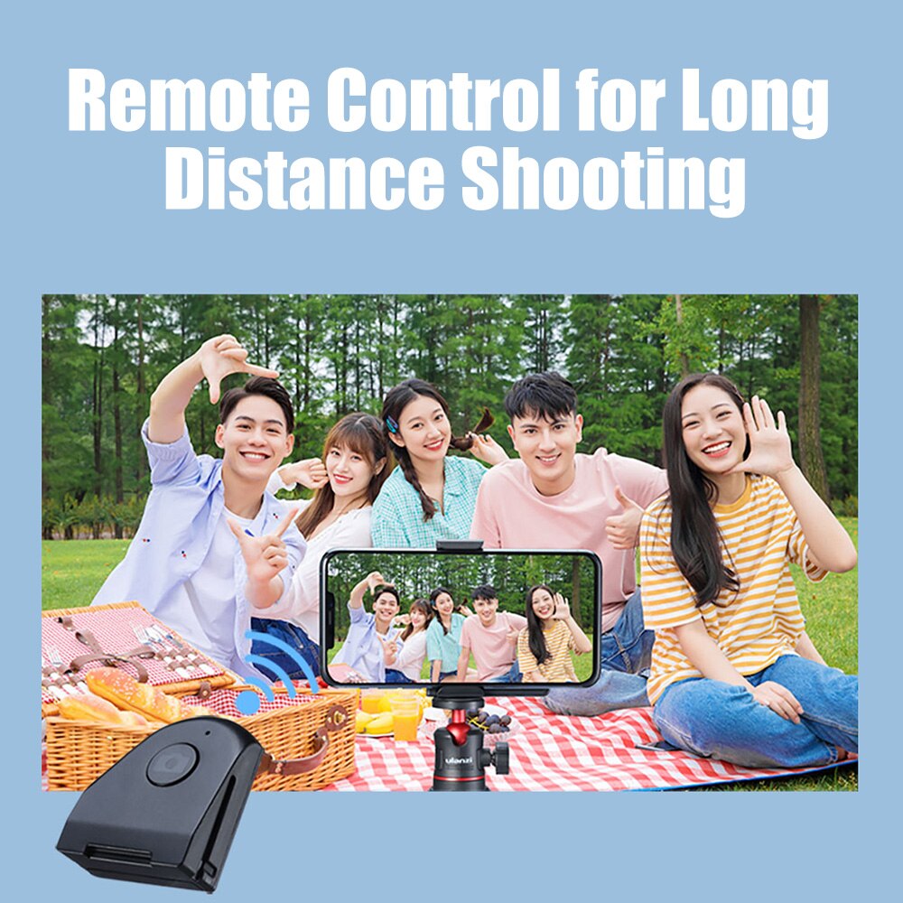 Photographie Ulanzi CapGrip 3 en 1 téléphone Selfie Booster poignée poignée Anti-secousse télécommande + poignée en polyuréthane pour Mobile pour Smartphones