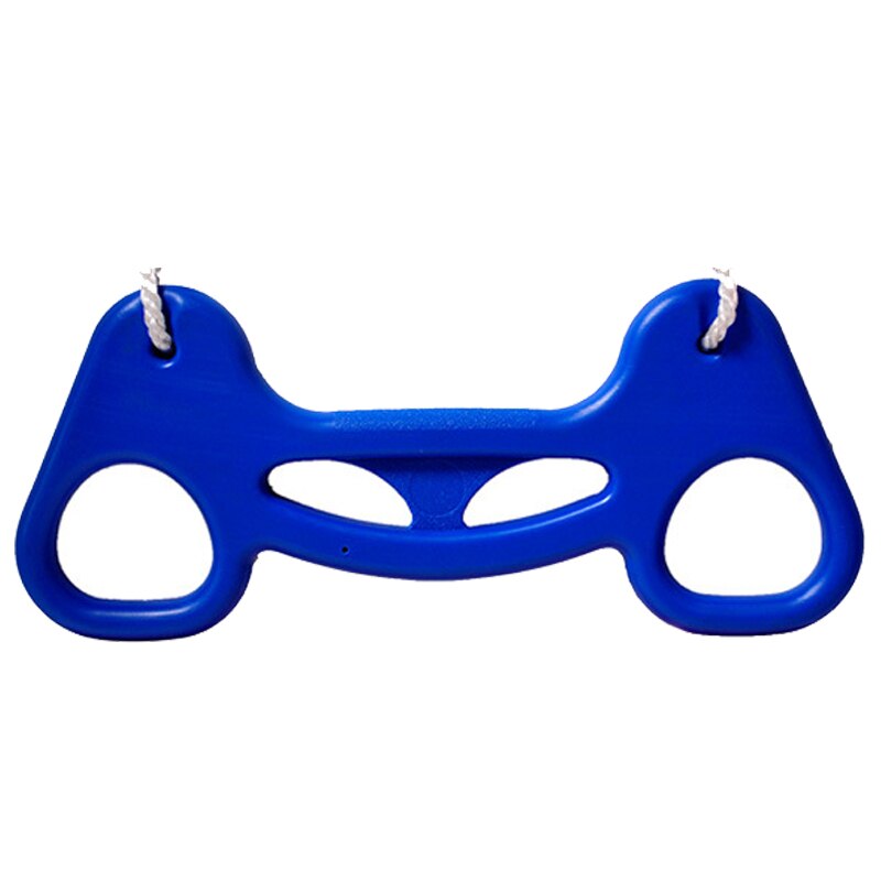 3 färger barn utomhus trapets bar pull up gym ringar multifunktion plast sport ring gunga: Blå
