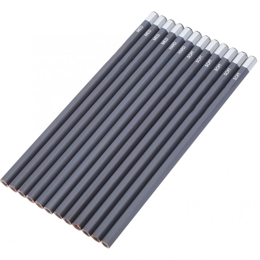 12Pcs Sketch Pencil Wood Soft/Medium/Hard Painting Pen Drawing Stationery Art Supplies Sketching Tool