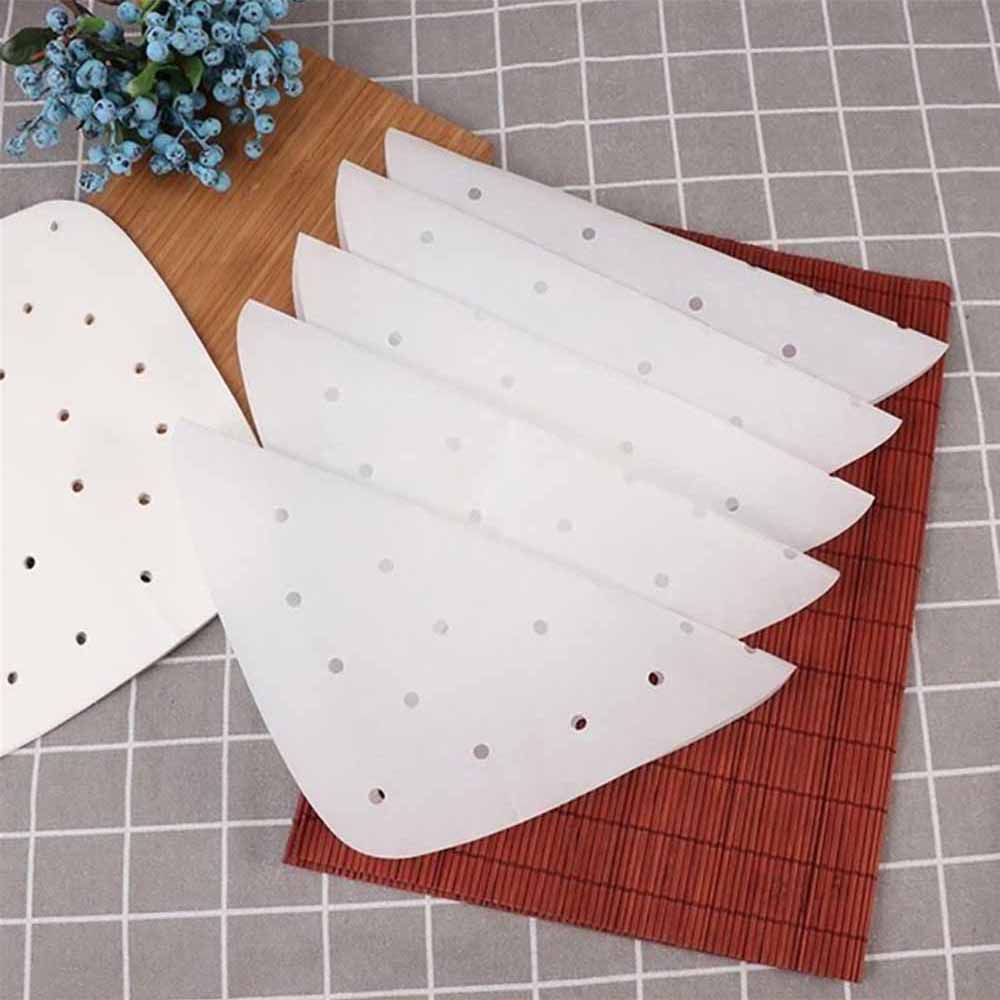 100pcs NonStick Cookie Sheet Parchment Paper Square Baking Sheets Pan Line Paper Perforated Heat- Resistant Oil Paper