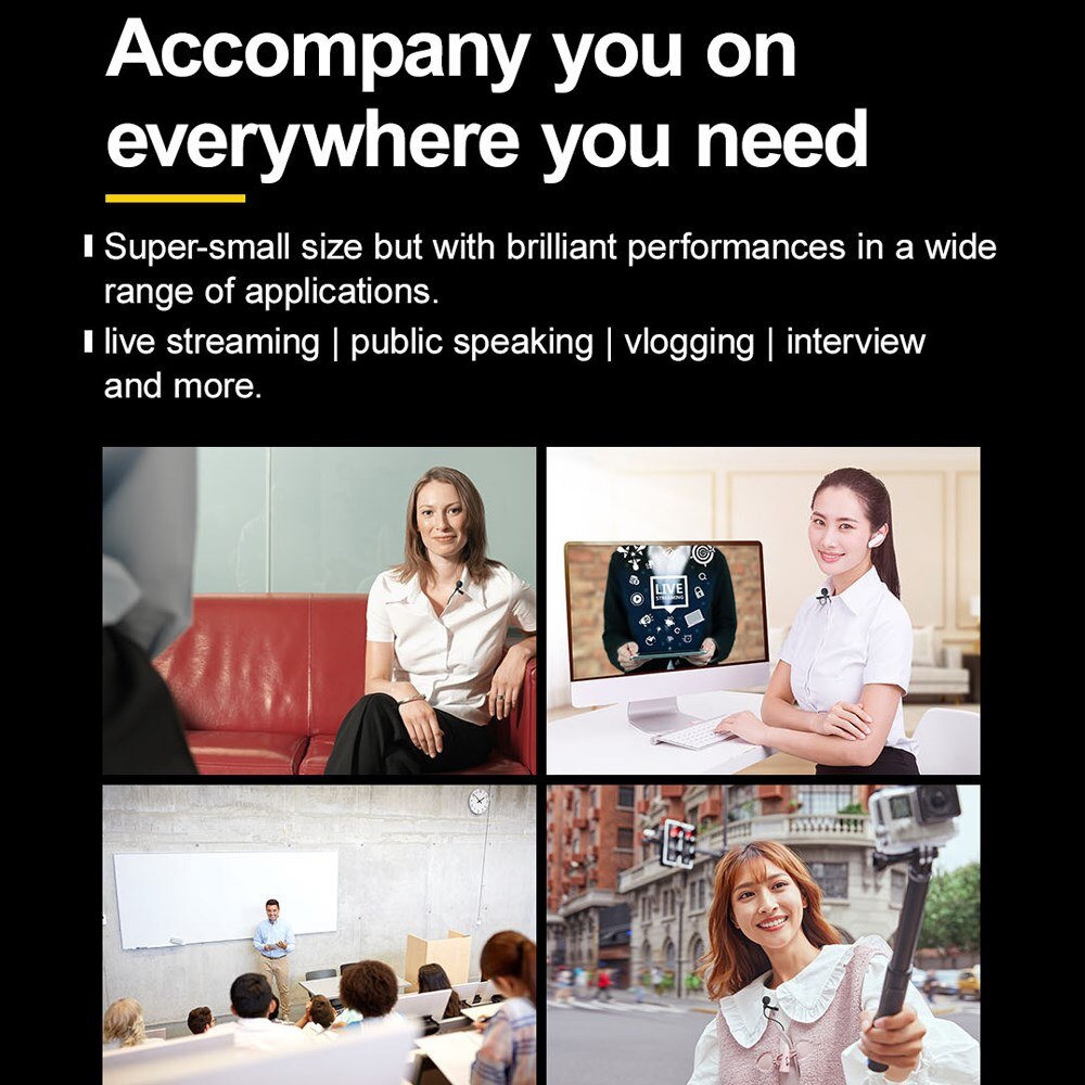 Godox lms -12a ax axl omnidirektionales lavalier-mikrofon, kompatibel mit drahtlosen mikrofonsystemen und geräten mit 3.5mm trs