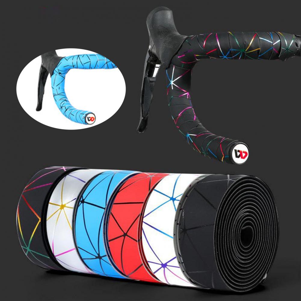 1 Pair Versatile Bike Grip Tape Thicken Texture Easily Clean Lightweight Cycling Damping Anti Vibration Wrap
