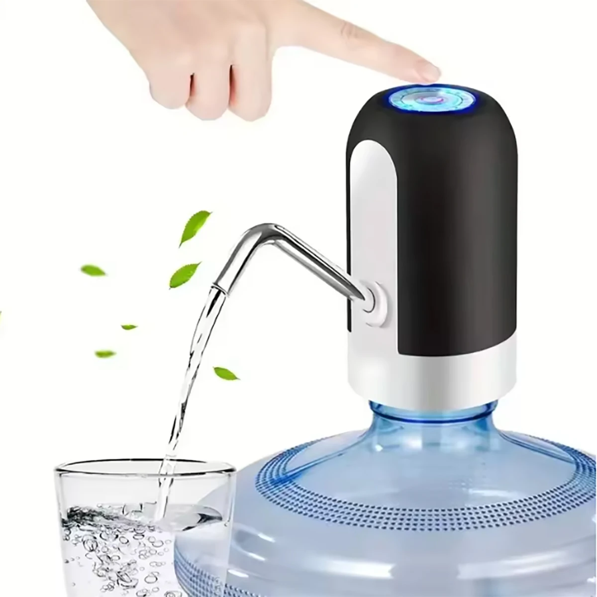 Pompa dell'acqua portatile - Estrattore d'acqua a botte efficiente - Dispositivo di aspirazione dell'acqua ad alte prestazioni per una rimozione rapida e facile dei liquidi: nero