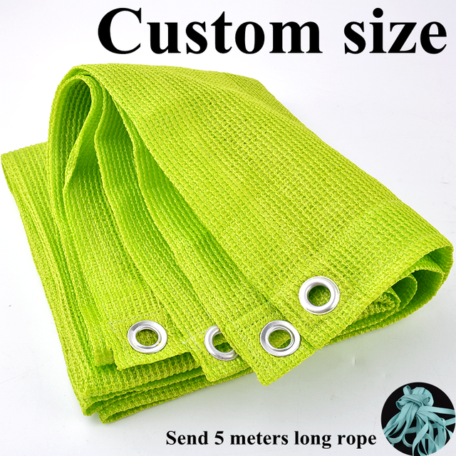 Filet d'ombrage Anti-UV vert, auvent d'extérieur, jardin, Patio, piscine, tente de Camping, filet d'ombrage pour plantes succulentes: Custom size