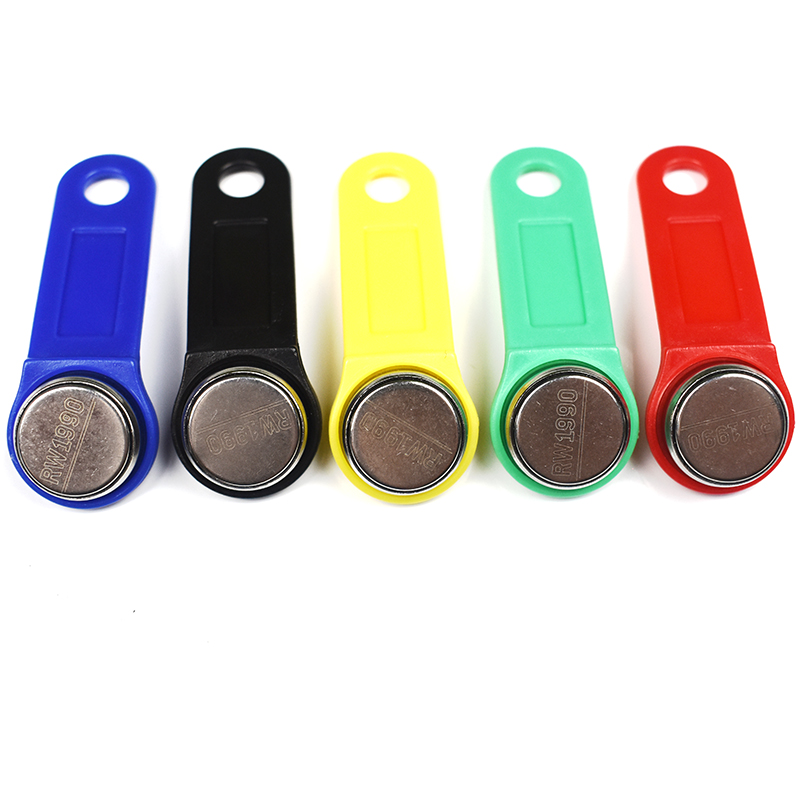 5pcs/Lot Rewritable RFID Touch Memory Key, RW1990 IButton,Copy Card, Sauna Key: Mixed Color
